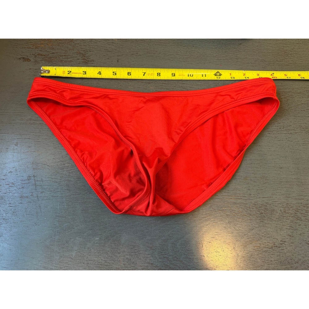 Patagonia Womens Red Bikini Bottom Swim Size L Low Rise Active Swimwear